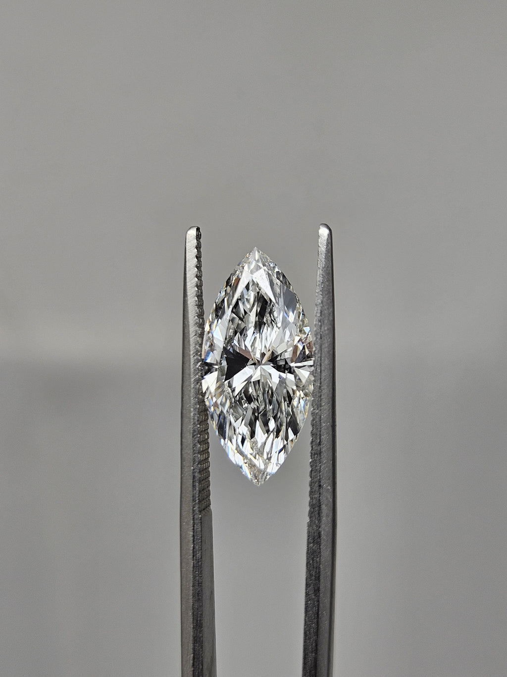 IGI Certified 2.53ct Lab Grown Marquise Brilliant Diamond SI1- F