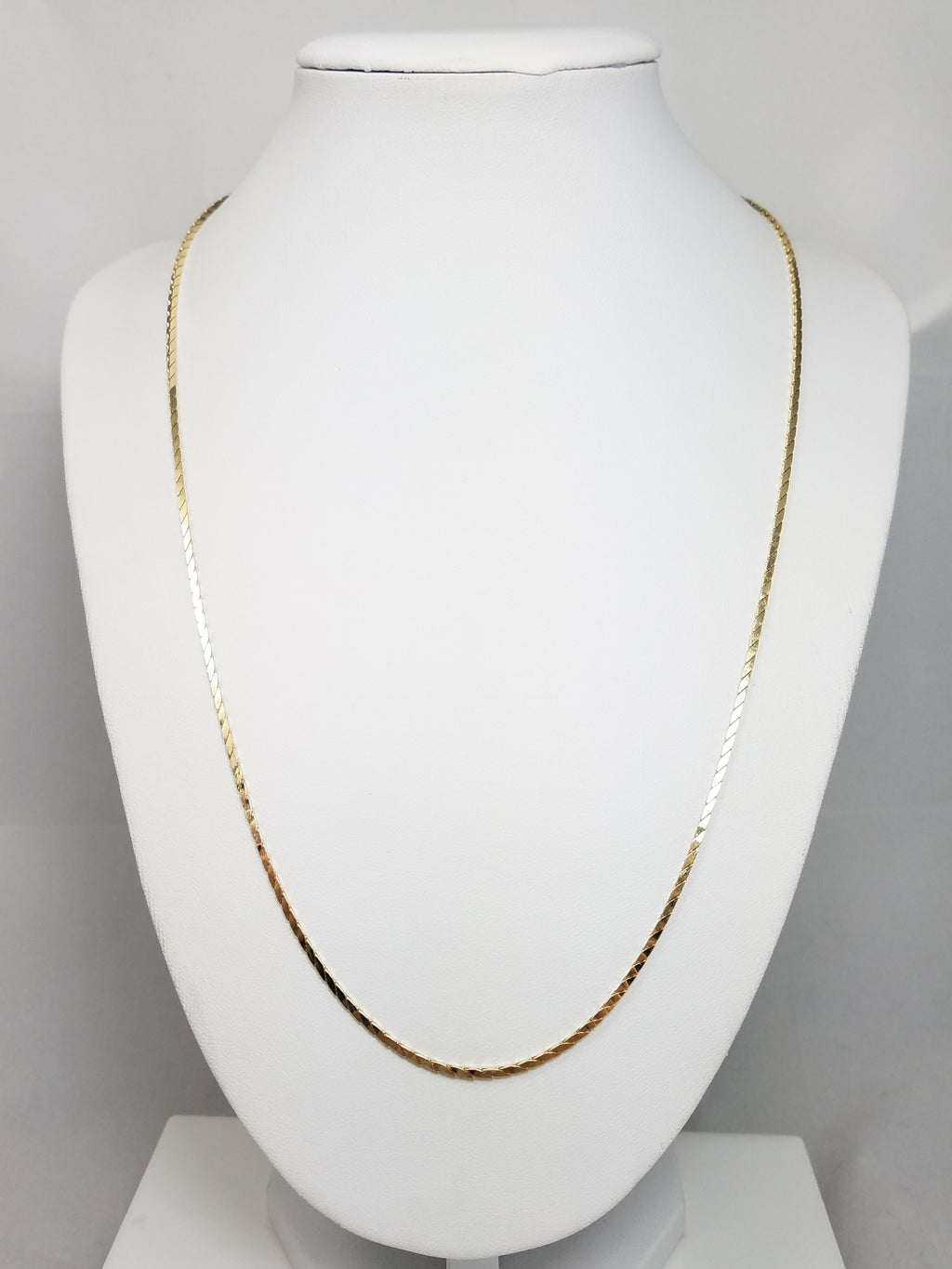 Sparkly 21" Solid 14k Yellow Gold Fancy Link Chain Necklace