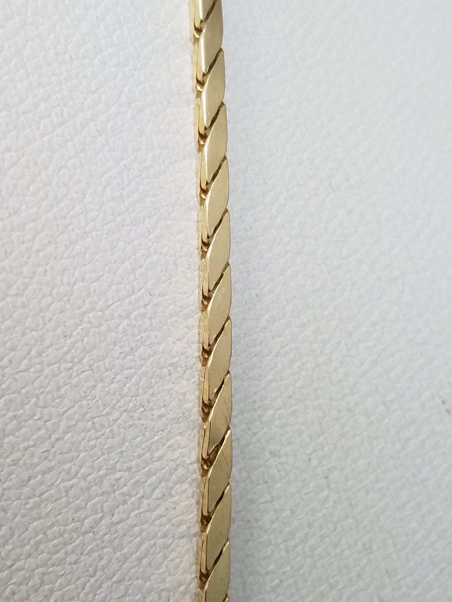 Sparkly 21" Solid 14k Yellow Gold Fancy Link Chain Necklace