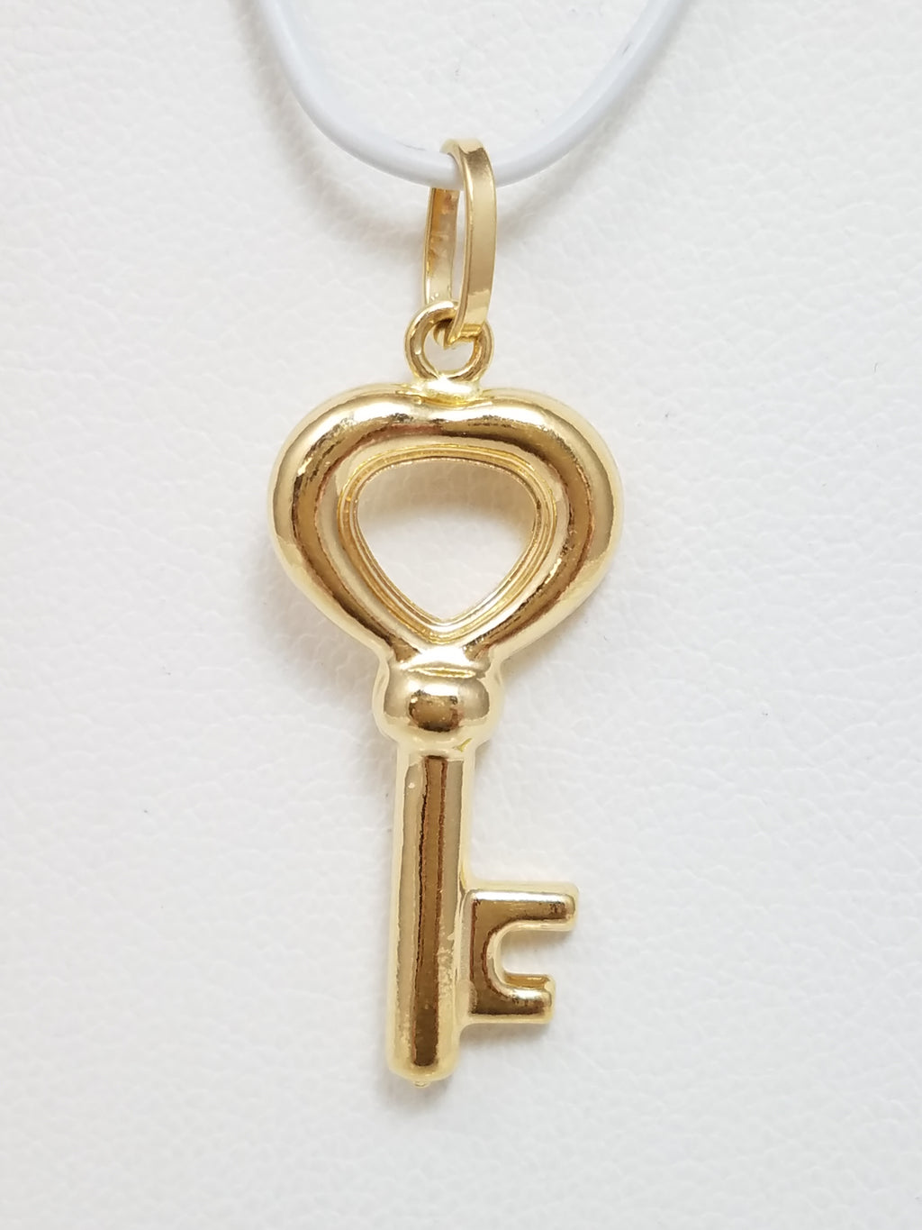 18k Yellow Gold 3D Key Charm/Pendant