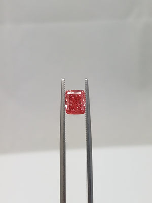 NEW IGI Certified 1.52ct Lab Grown Fancy Vivid Pink Cushion Modified Brilliant Diamond VVS2