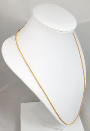 Lovely 23.5" Hollow 18k Yellow Gold 3D Popcorn Link Chain Necklace