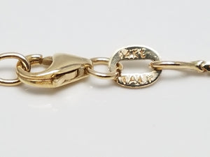Unique 14k Yellow Gold Pendant Necklace