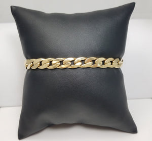 Massive 8.5" Solid 14k Yellow Gold Fancy Link Bracelet
