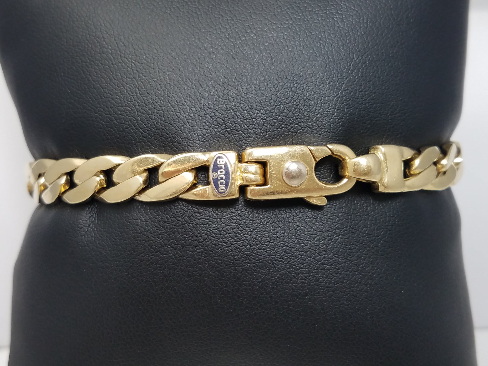 Massive 8.5" Solid 14k Yellow Gold Fancy Link Bracelet