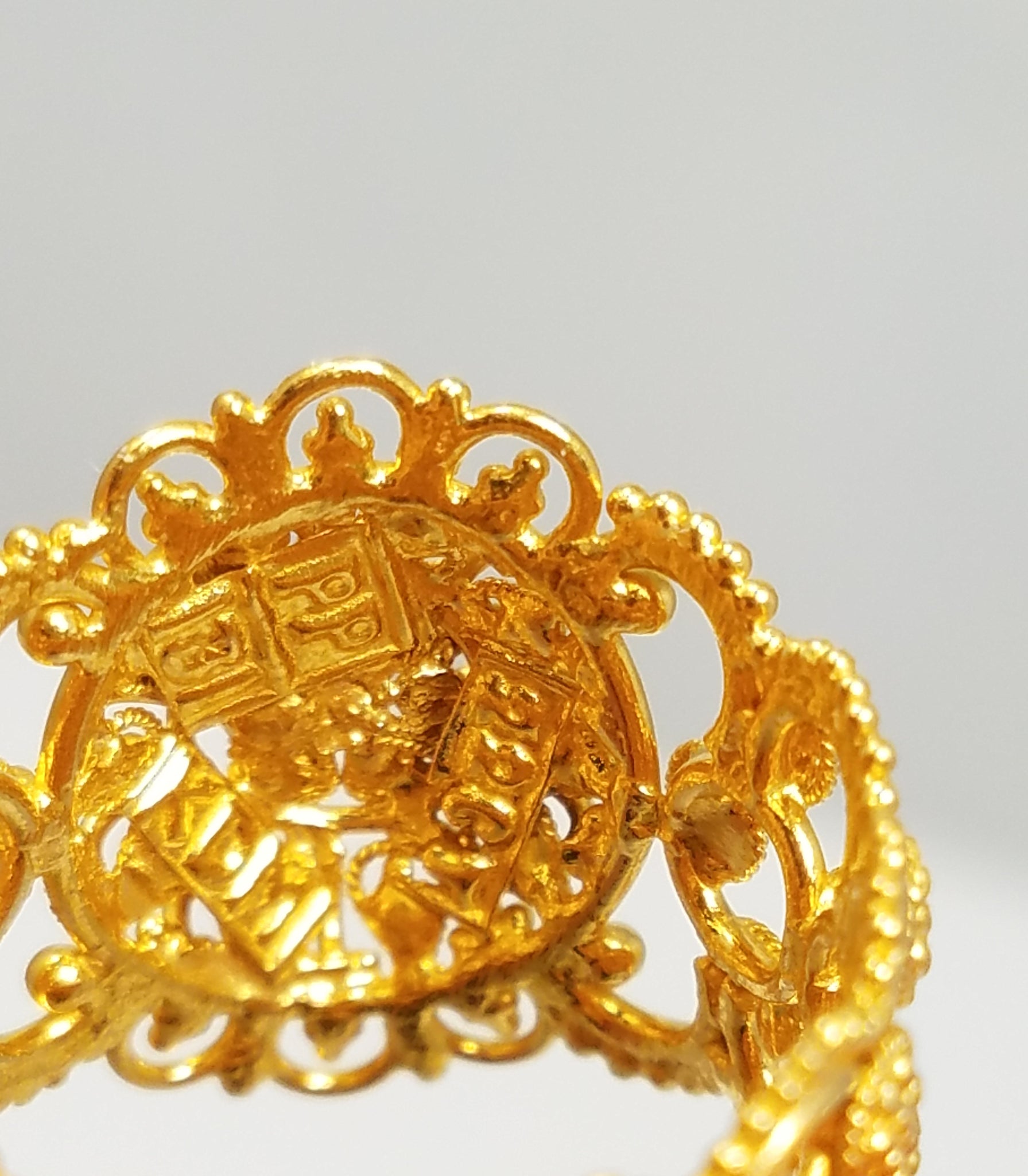 Sophisticated 22k Yellow Gold Wide Custom Ring Band