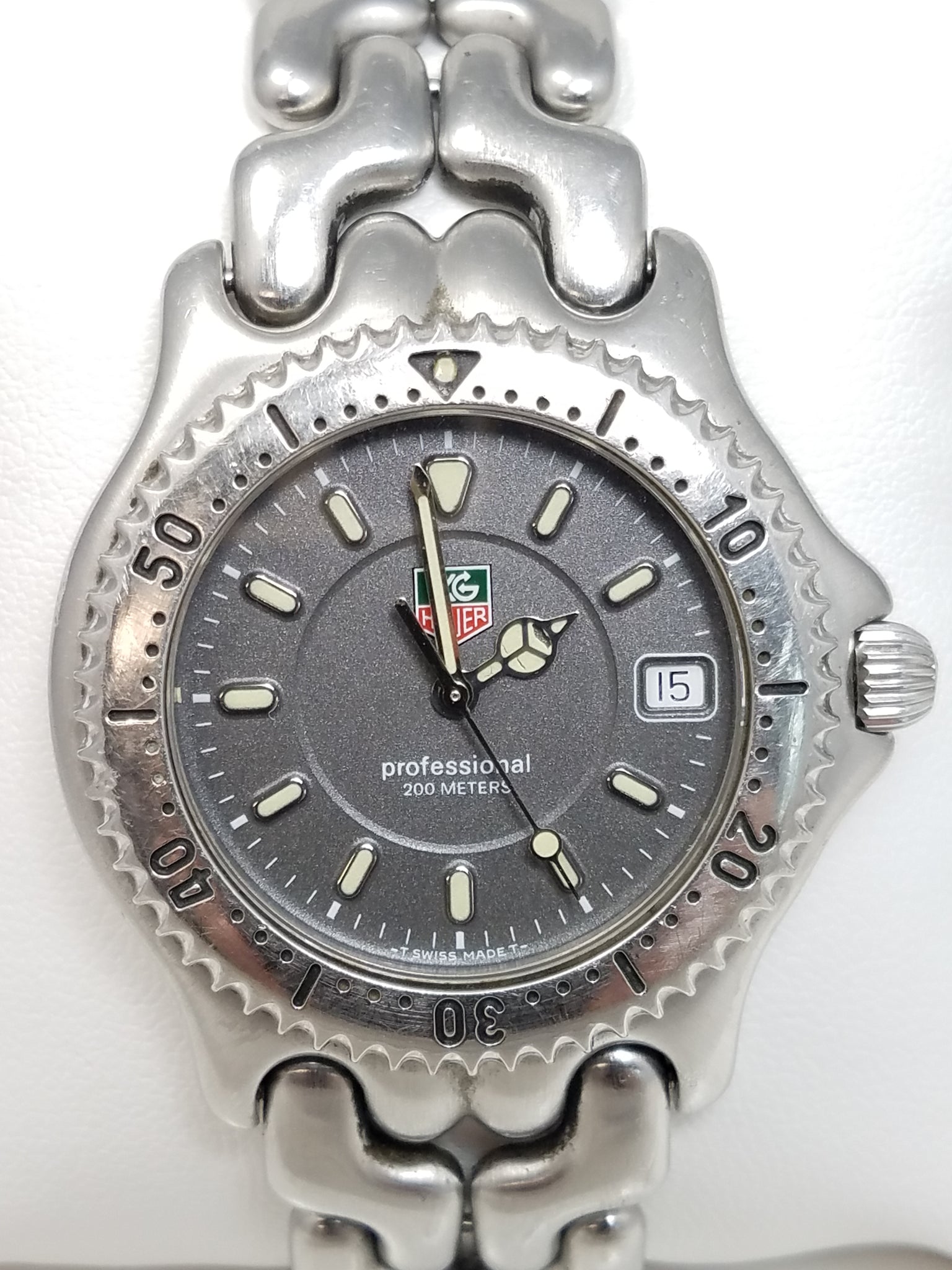 $1,500 Retail Men's/Unisex Tag Heuer "Professional" Stainless Steel Watch