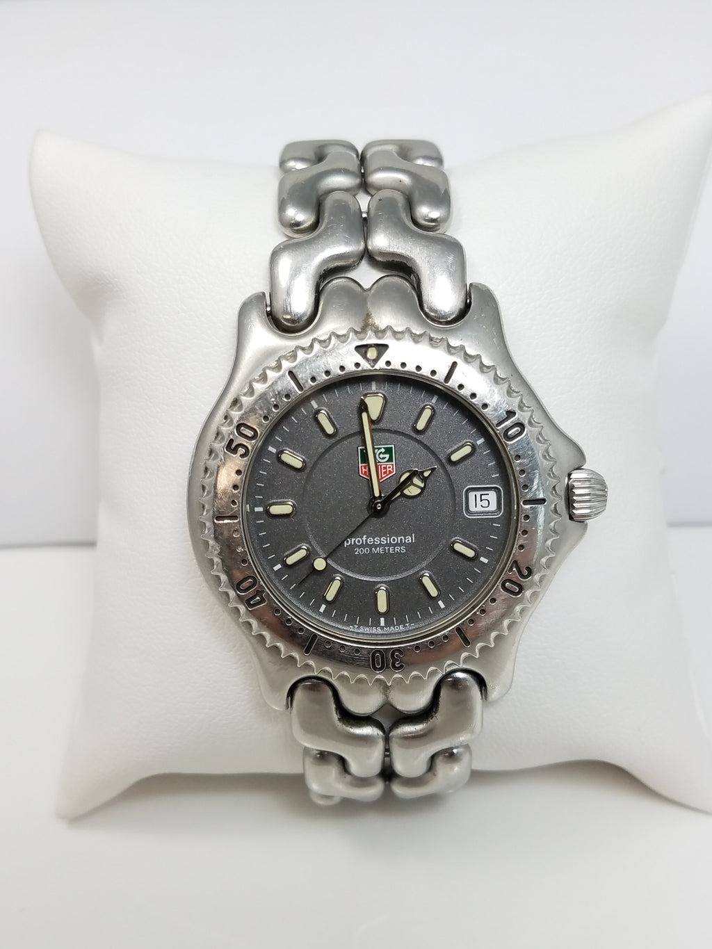 $1,500 Retail Men's/Unisex Tag Heuer "Professional" Stainless Steel Watch