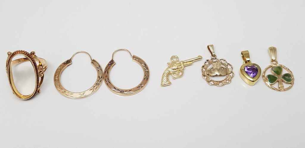 Delightful Vintage 8k & 9k Yellow Gold Jewelry Lot