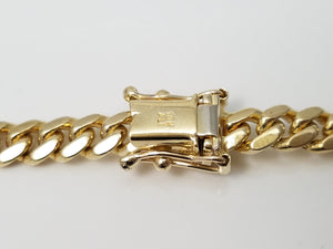Sporty 28.5" Solid 10k Yellow Gold Cuban Link Chain Necklace