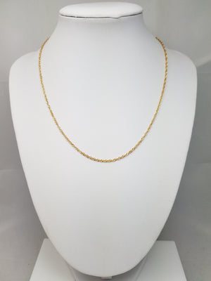 Singapore Link 16 1/4" Necklace in 14k Yellow Gold