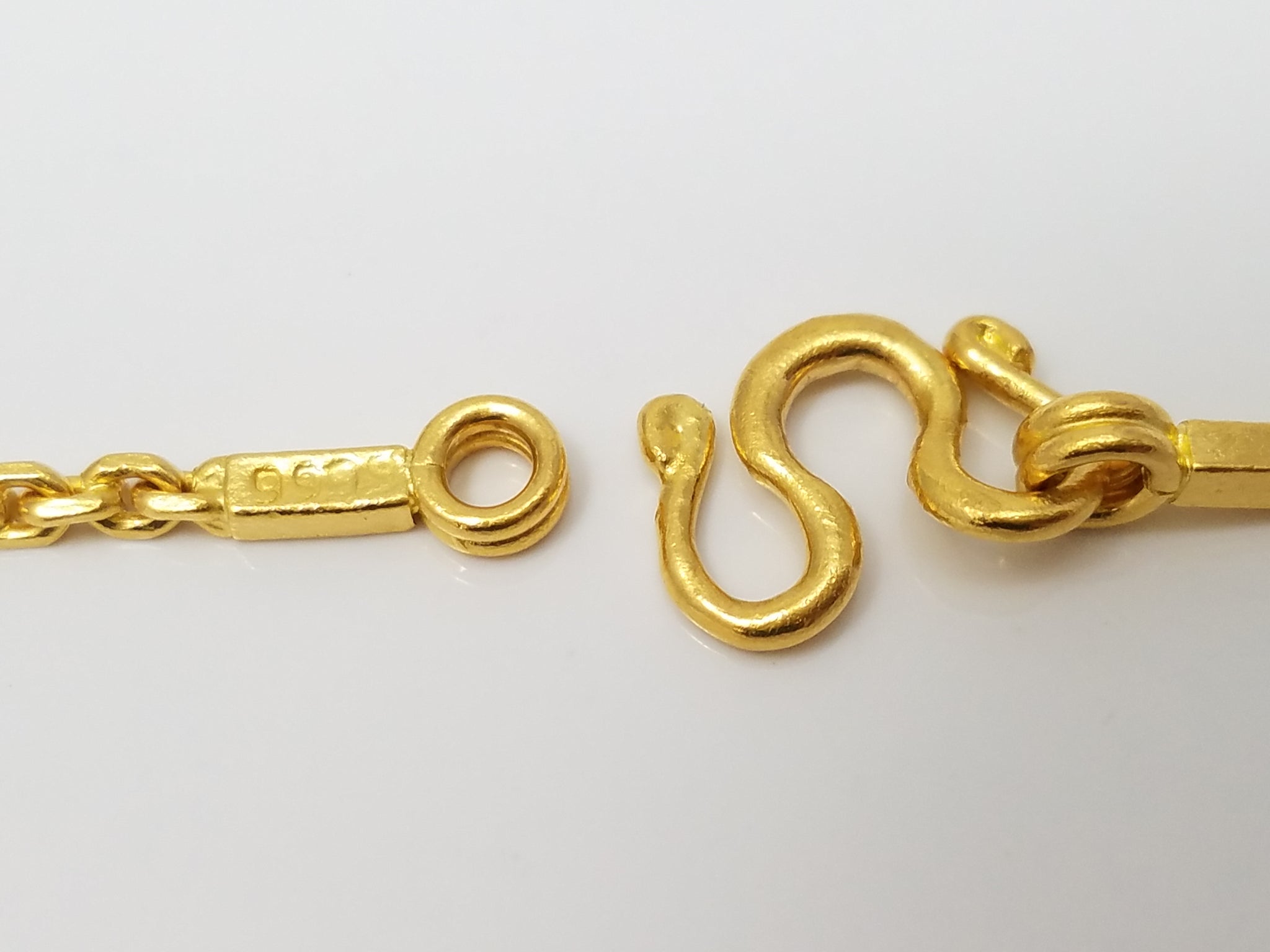 24k Yellow Gold Solid Cable Link 20.5" Necklace