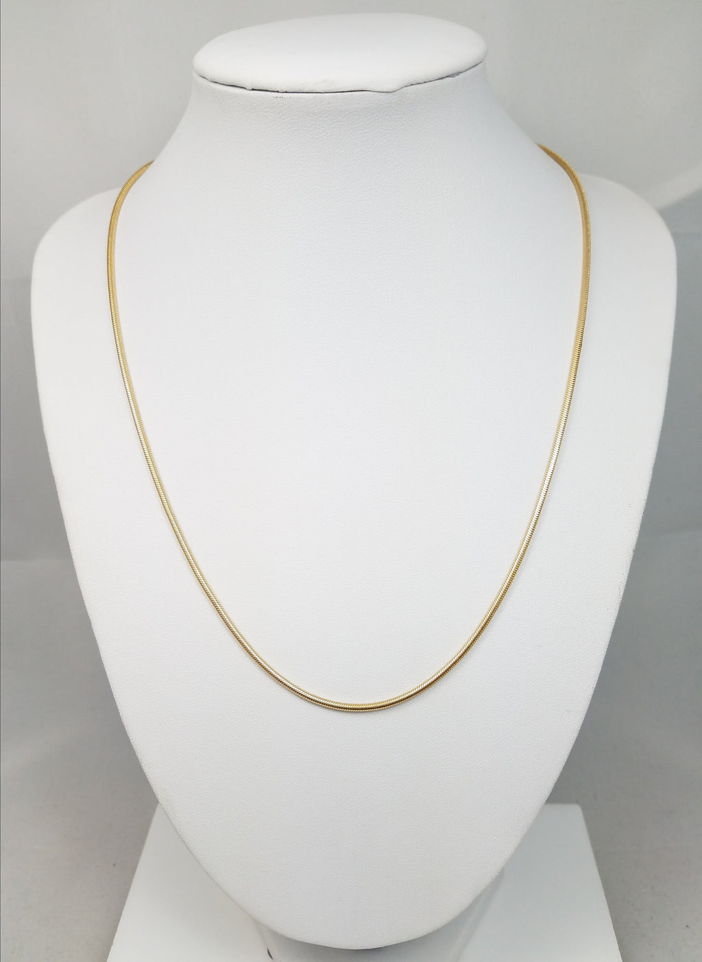 Luxurious Solid 14k Yellow Gold 18.75" Snake Chain