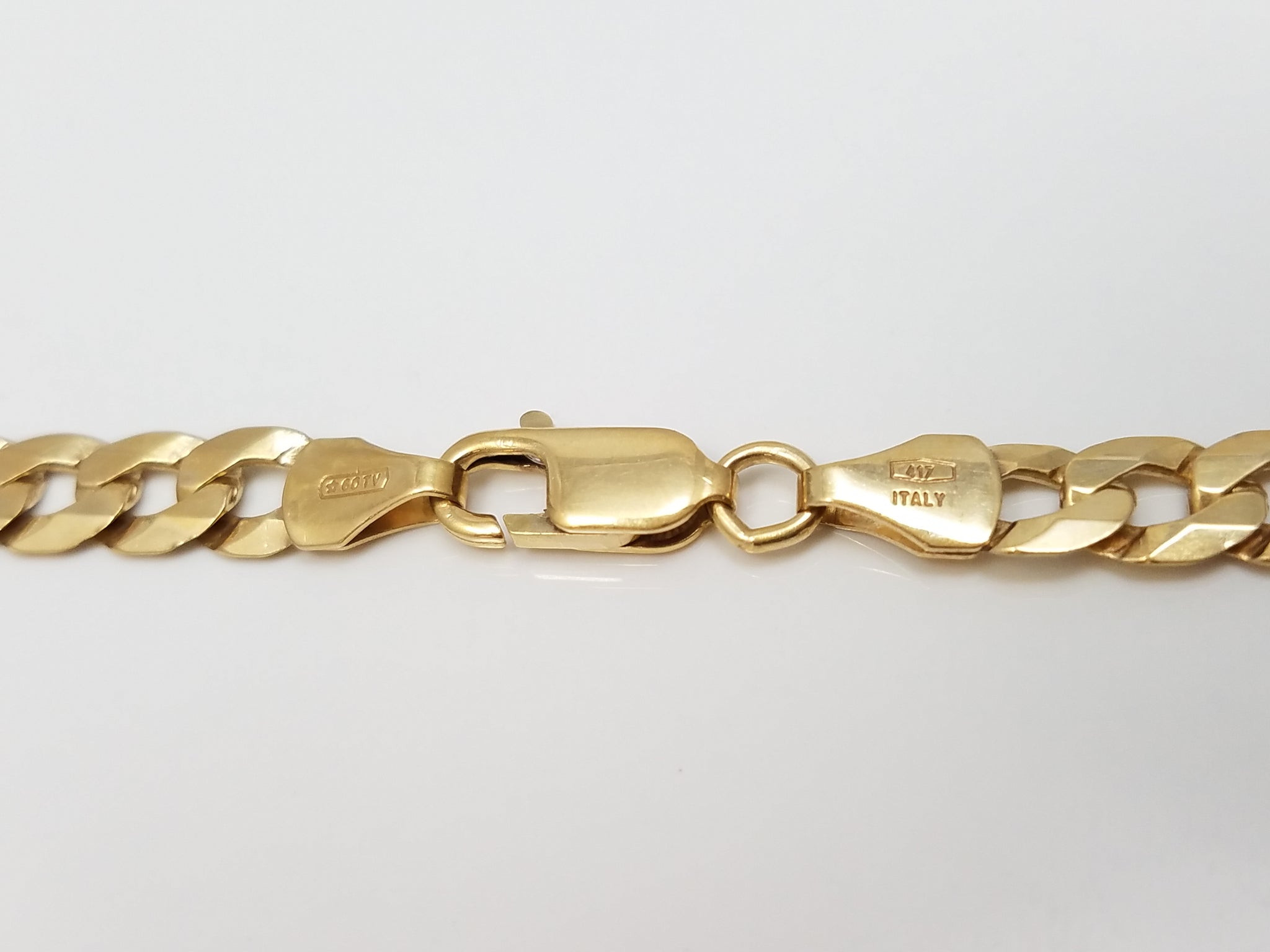 Popular 20.5" Solid 10k Yellow Gold Curb Link Chain