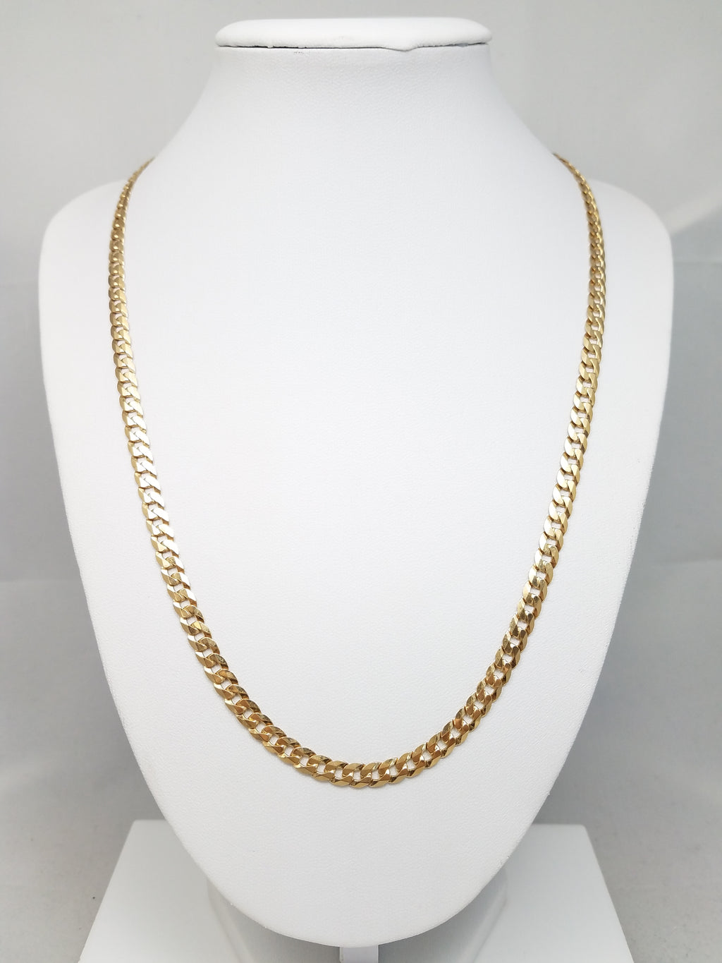 Popular 20.5" Solid 10k Yellow Gold Curb Link Chain