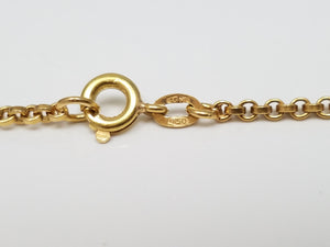 Enduring 20" 18k Yellow Gold Rolo Link Chain