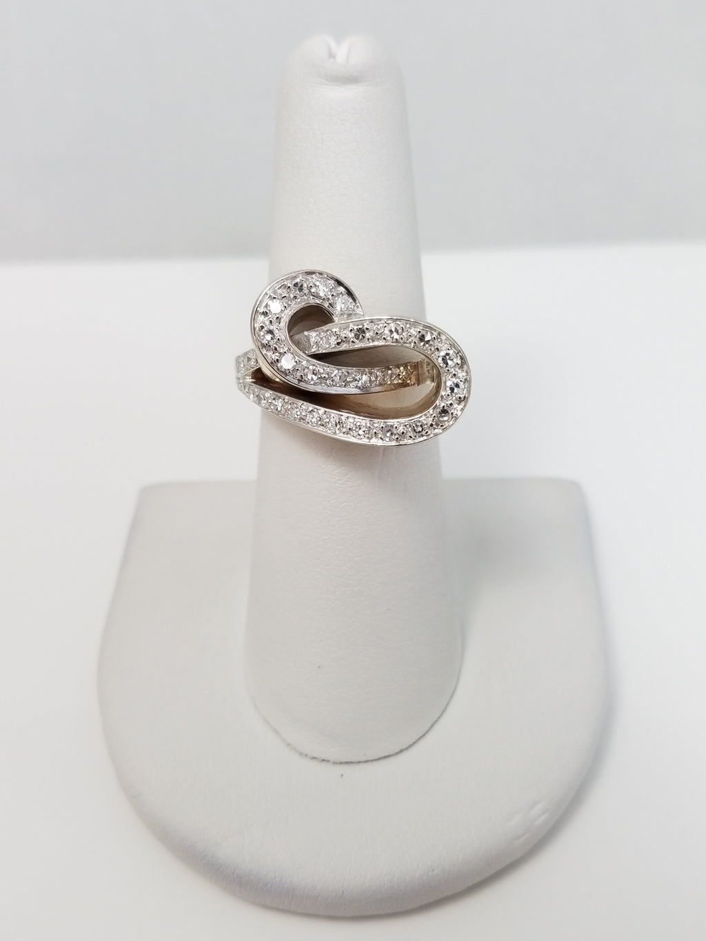 Vintage Retro 14k Yellow Gold Natural Diamond Custom Ring