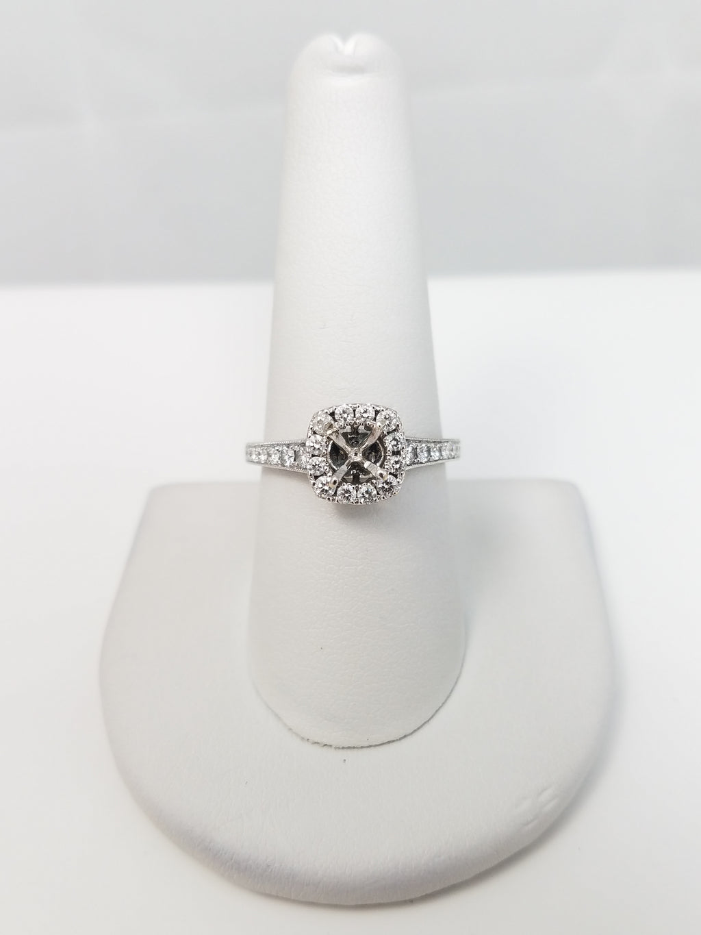 Neil Lane 14k White Gold Diamond Halo Ring Mount
