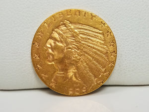 Majestic 1909-D US $5 Indian Head Gold Coin