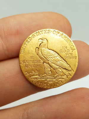 Majestic 1909-D US $5 Indian Head Gold Coin