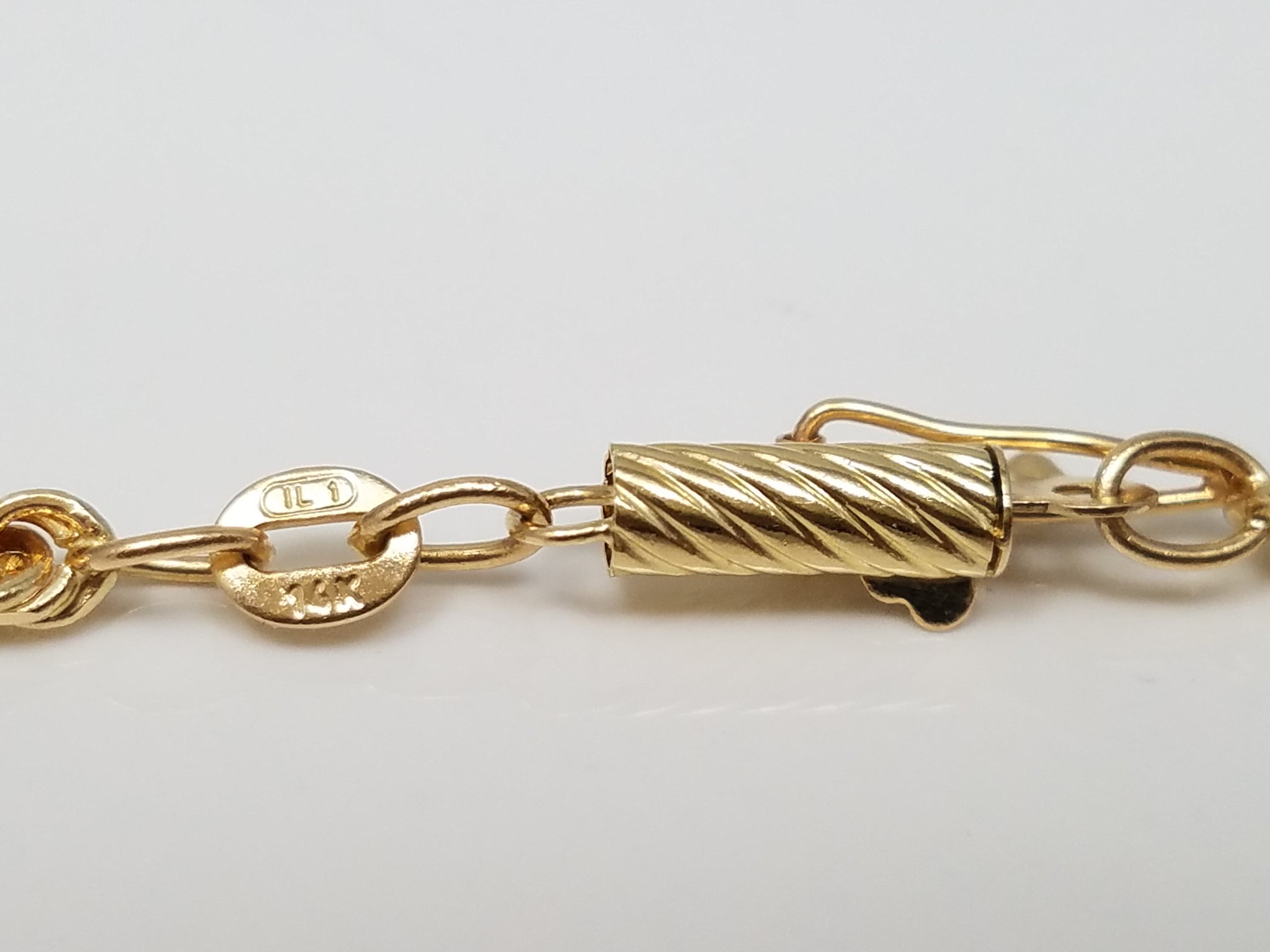 Like-New 14k Yellow Gold 20" Solid Rope Chain