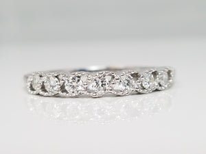 Attractive 18k White Gold Natural Diamond Ring Band