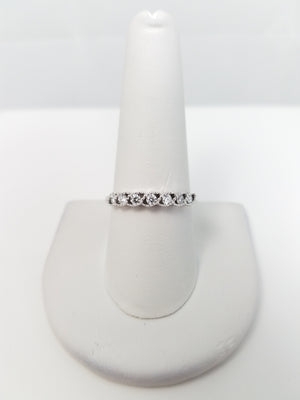 Attractive 18k White Gold Natural Diamond Ring Band
