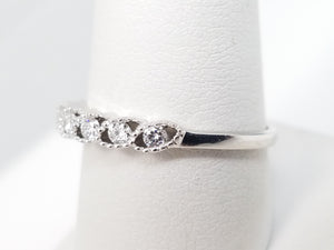 Attractive 18k White Gold Natural Diamond Ring Band