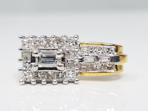 Dazzling Designer 18k Two Tone Gold Natural Diamond Petite Pendant