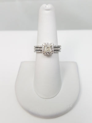 Classic 14k White Gold Natural Diamond Engagement Ring