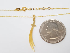 Magical 17"-18" Adjustable 21k Yellow Gold Cubic Zirconia Pendant Necklace