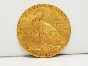 Priceless 1915 US Indian Head $5 Gold Coin