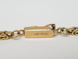 Fantastic Byzantine 21.5" Necklace in Solid 14k Yellow Gold