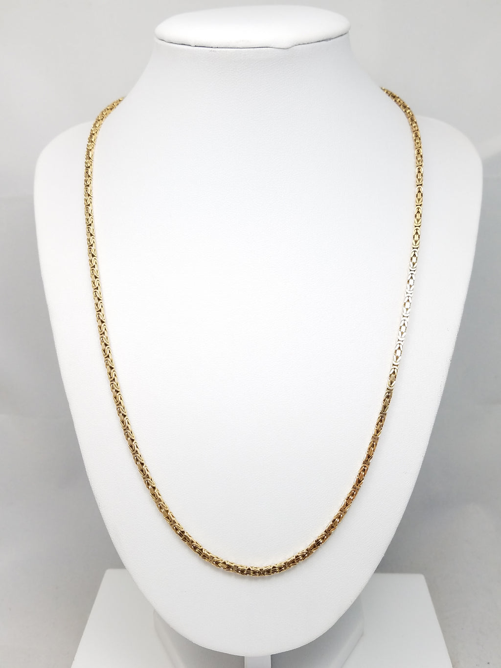 Fantastic Byzantine 21.5" Necklace in Solid 14k Yellow Gold