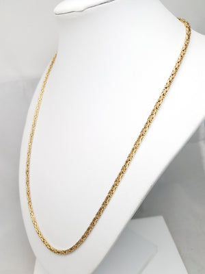 Fantastic Byzantine 21.5" Necklace in Solid 14k Yellow Gold
