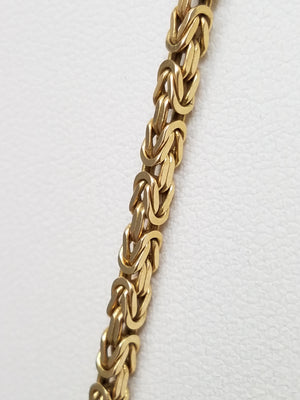 Fantastic Byzantine 21.5" Necklace in Solid 14k Yellow Gold