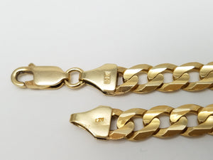 Dynamic 20" Solid 10k Yellow Gold Curb Link Chain Necklace