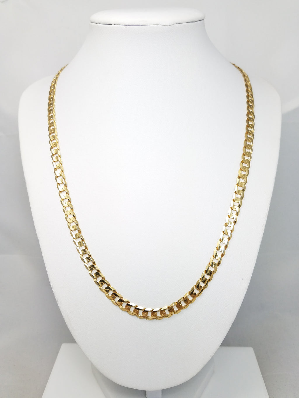 Dynamic 20" Solid 10k Yellow Gold Curb Link Chain Necklace