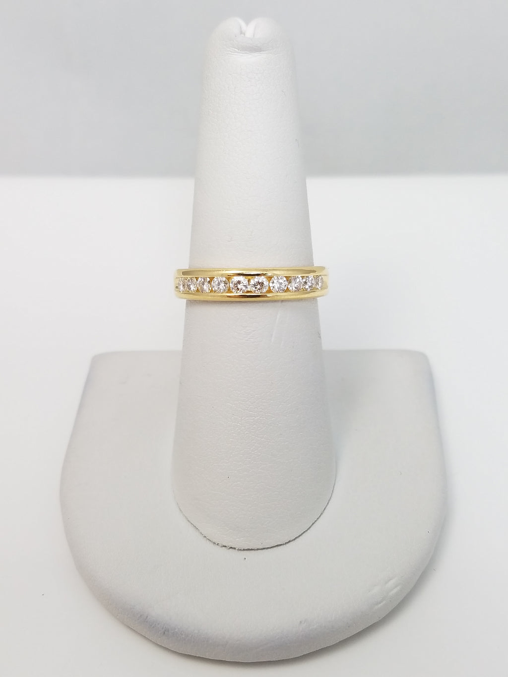 Classic 18k Yellow Gold 1/2ctw Natural Diamond Wedding/Anniversary Band