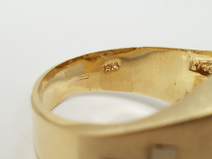 Divine 14k Two Tone Gold Jesus Ring