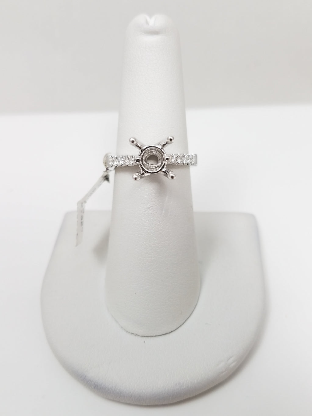 Exquisite New 18k White Gold Natural Diamond Engagement Ring Mount