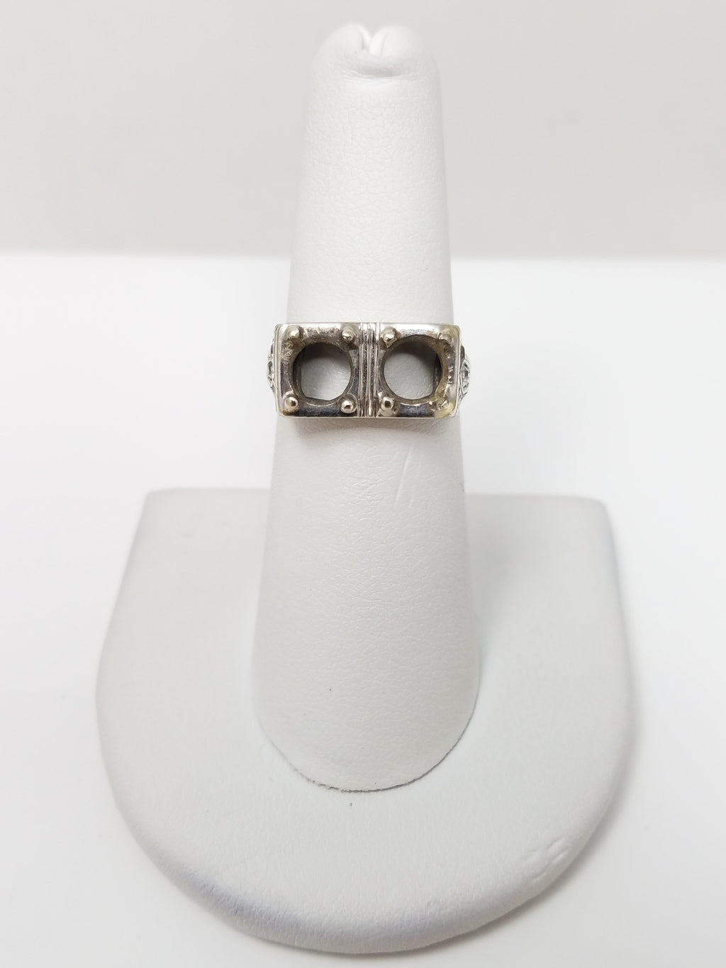 Lavish Early 1900's Platinum Natural Diamond Custom Ring Mount