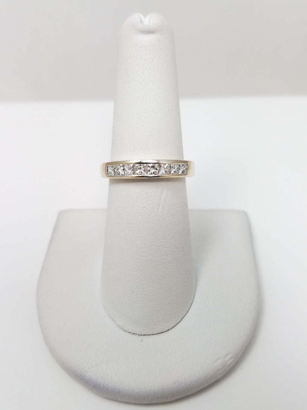 Glamorous 14k White Gold 0.50ctw Natural Diamond Anniversary Ring Band