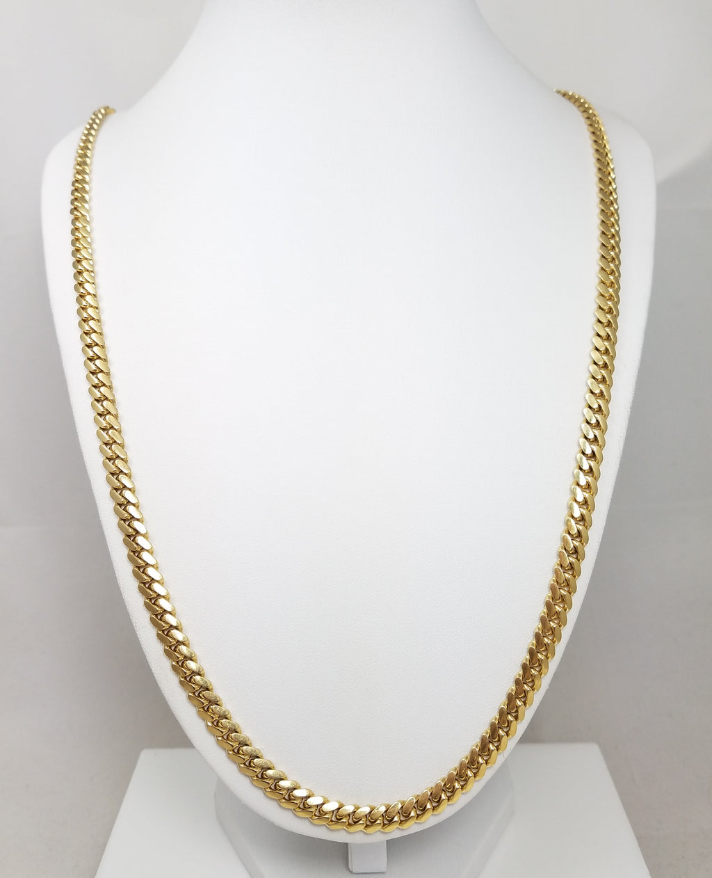 Iconic 14k Yellow Gold Solid 26" Cuban Link Chain