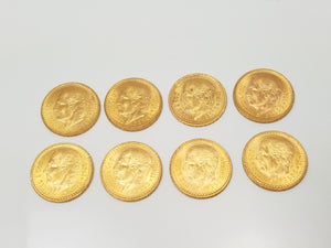 Eight Majestic 2.50 Mexican Pesos