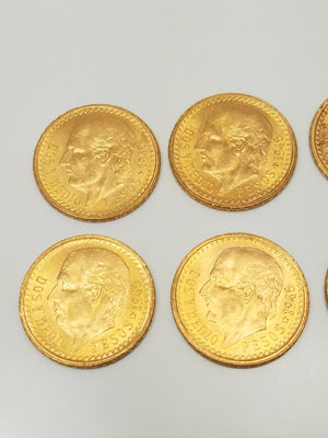 Eight Majestic 2.50 Mexican Pesos