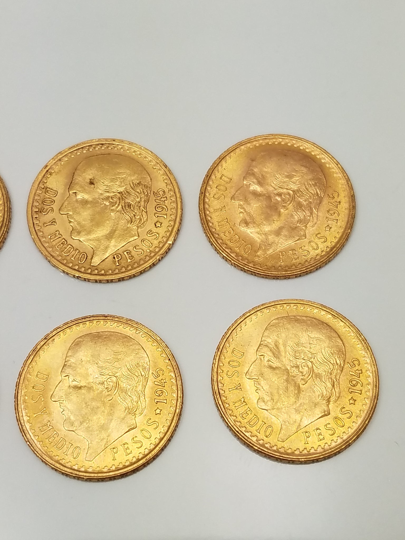 Eight Majestic 2.50 Mexican Pesos