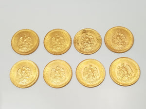 Eight Majestic 2.50 Mexican Pesos