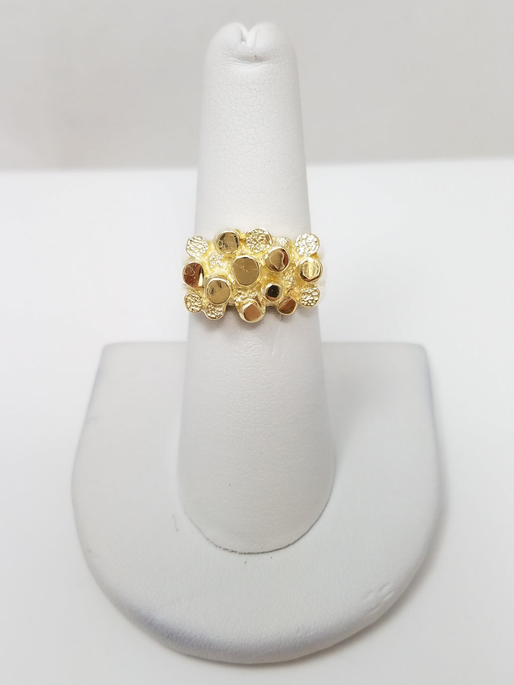 Classic 14k Yellow Gold Nugget Ring
