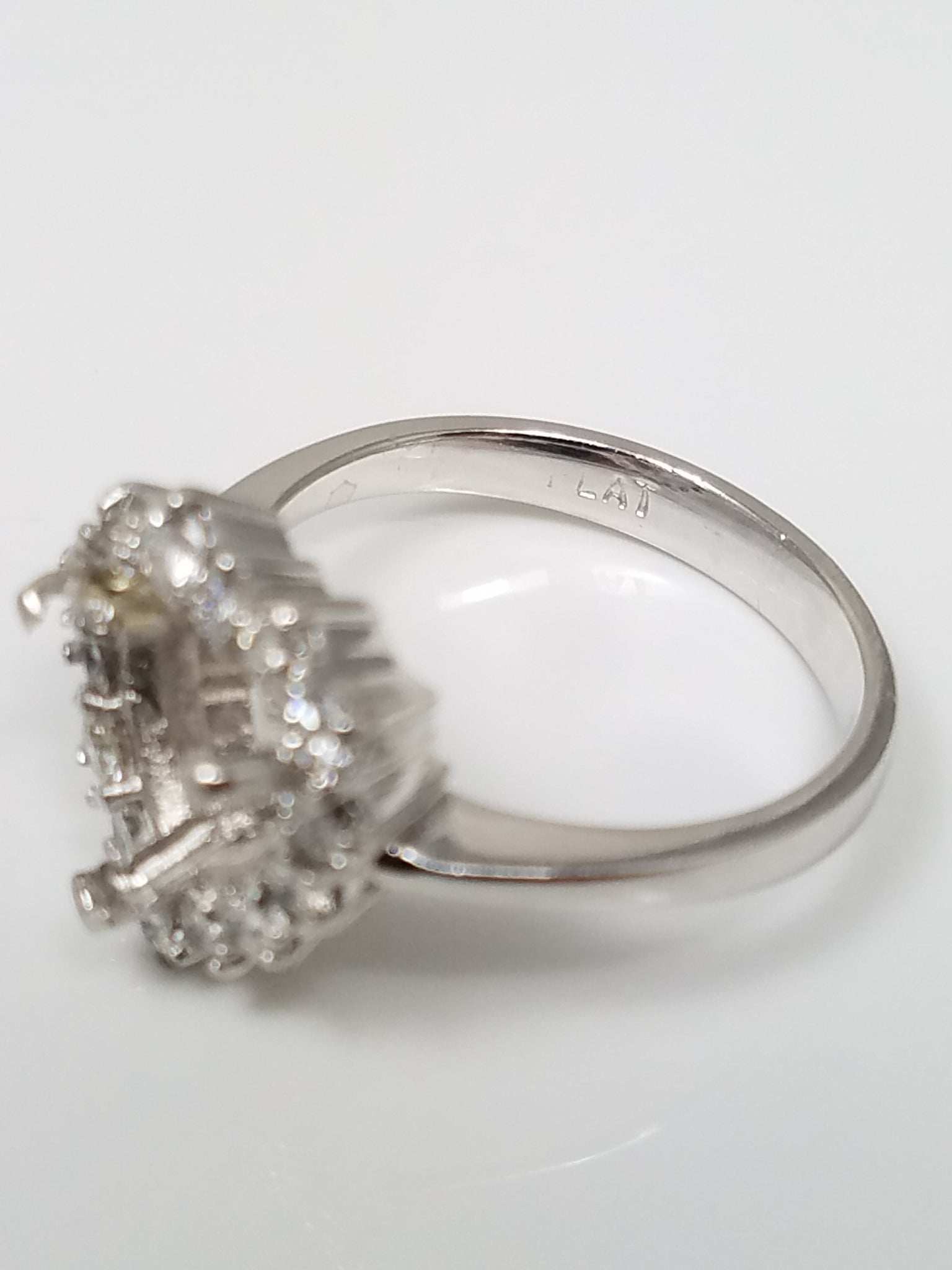 Exclusive Platinum Natural Diamond Engagement Ring Mount